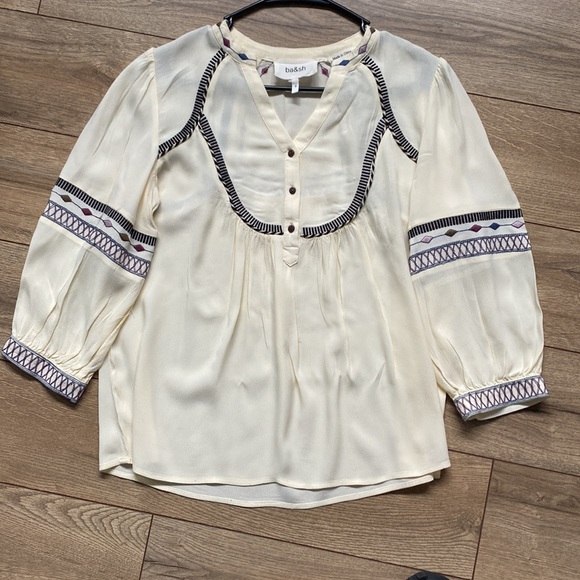 BA&SH Plume Lady Top in Ecru - Picture 6 of 10